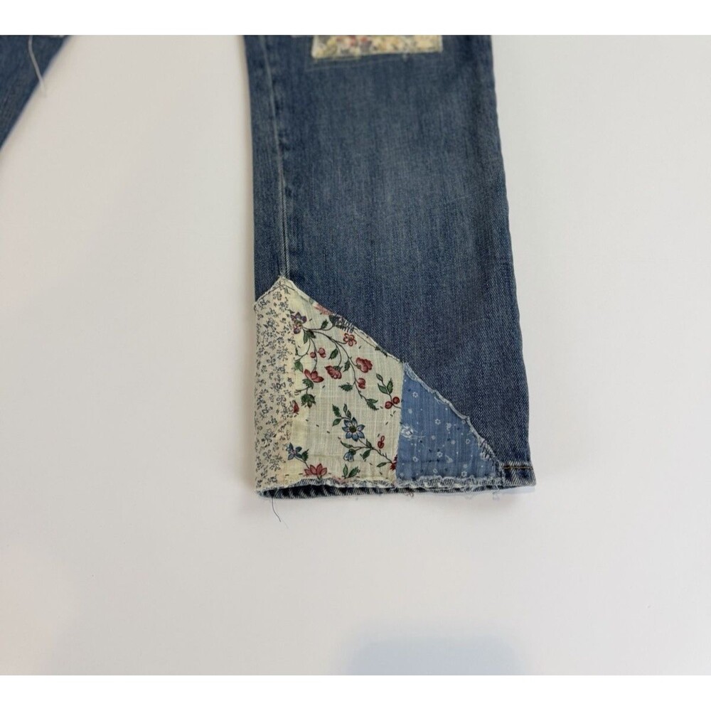Polo Ralph Lauren The Avery Boyfriend Patchwork Jeans Size 30 - Picture 8 of 12
